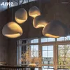 Lampy wiszące Kreatywne światła LED Wabi-Sabi w stylu LED Nordic Jadal Room Wystrój domu stolik kawowy wisząca lampka sufitowa żyrandol sufitowy