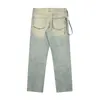 Pantalons pour hommes Marque de mode Jeans taille haute jambe droite stretch denim qualité vintage trou patch pour hommes femmes 230328
