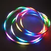 2M 5V SK6812 LED Pixel Neon Sign Tube Flexible Strip Light Belt 3528 RGB 192LEDs Silica Gel Flat IP67 Waterproof Addressable Individual Dream Color