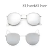 Sunglasses Retro Round Women Brand Designer Rose Gold Sun Glasses For Alloy Mirror Female