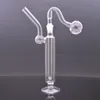 Hot Selling 10mm Female Glass Oil Burner Bong Water Pipes Ash Catcher Hookah with 30mm OD Male Oil Burners Pipe Thick Heady Recelyer Rigs for Smoking Tools