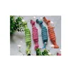 Dog Toys Tuggar Nya husdjursleksaksprodukter Godis Typ Cotton Tie Knut Rep Stickning Bite 30st/Lot L598 Drop Delivery 20 Dhumw