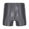 Shorts pour hommes hommes brillant taille moyenne Shorts de course ceinture élastique Leggings courts Gym Fitness vêtements de sport maillots de bain W0327