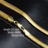 European and American Fashion Sell Figaro Gold Plated Necklace Snake Chain Hip Hop Style 9MM 20 inch180F