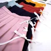 Skirts Elastic Waist Stretch Half Pleated Skirt Skating Skirt Woman Skirts Korean Style Unif Skirts Pleated Mini Skirt Skater Skirt 230328