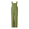 Casual jurken zomer vrouwen losse slabbib overalls massieve kleur baggy lading jumpsuit romper broek zak met zakken