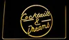 LS0127 LED Strip Lights Sign Cocktails & Dreams Bar Beer Wine Pub 3D Engraving Free Design Wholesale Retail