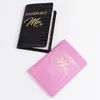 Korthållare Krokodilmönster Mrs Passport Cover Women Män Travel PU LÄDER PASSPORT KORT HOLDER PALLET FÖR LÄVER Parbröllopspresent