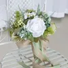 Dekoratif Çiçekler Tarzı Yapay Çiçek Combo Düğün Nedime için Küçük Nedime Romantik Broş Buket