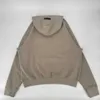 % 60 indirim Outlet Store Online Sezon Çift Sıralı Mektup Akın Kapüşonlu Sweater Unisex Moss