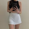 Skirts Tennis Skirt Women High Waist Sexy Girl Tight Bag Hip Short Skirt Summer Sports Culottes split A-line Mini skirt Y2K 230327