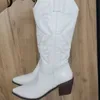 Botas de vaquero rosa para mujer