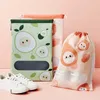 Storage Bags Household Supplies Cute Dust Bag Creative Printing Travel Shoe Portable Luggage Packing