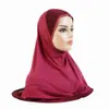قطعة واحدة أميرة الحجاب الحجاب النساء الفوري شحمة اللمعان خيمار الحجاب العمامة سحب على استعداد مصنوع لارتداء شالات التفاف niqab
