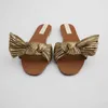 Pantoufles Marque sandales de mode femmes été classique arc doré sandales plates femmes douces chaussures de marque all-matc Femme zapatos G230328