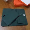 Portafoglio lungo in vera pelle di famoso designer all'ingrosso, colore verde, borsa morbida in pelle bovina, portamonete con cerniera, piccolo portacarte