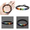 Perlé 7 Chakra Guérison Nce Bracelets Femme Lava Yoga Reiki Prière Souhait Pierres 8Mm Bracelet Drop Livraison 202 Dhtsf