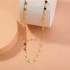 Choker Chokers Boho Women Chocker Gold Color Chain Star Halsband Handgjorda festsmycken Collana Kolye Bijoux Collares Summer Gift LLIS22
