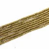 Pärlor Guldfärg Hematit Stone 2x4mm 4x6mm 5x8mm 6x10mm Abacus Facetterad Löst 15 tum B207