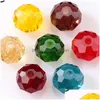 Autre 4 6 8Mm Tchèque Lâche Rondelle Perles De Cristal Pour La Fabrication De Bijoux Bricolage Couture Ab Couleur Entretoise Verre À Facettes En Gros Drop Dh7Kh