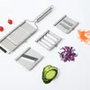 Outils de fruits et légumes Trancheuse de légumes en acier inoxydable Râpe à fromage à main Multi Chopper de fruits Lames réglables Shredder Cutter Outils de cuisine 230328