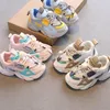 First Walkers Size 2136 Baby Toddler Shoes For Boys Girls Breathable Mesh Little Kids Casual Sneakers Nonslip Children Sport tenis 230328