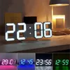 Relógios de parede 3D LED Digital Wall Deco Growing Night Modo