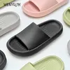 Tofflor Fashion Soft Sole Eva Cloud Slippers Women Home Outdoor Slipper Summer Beach Unisex Bedroom Shoes Flip Flops Thick Bottom Sandal Z0328