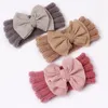 Hair Accessories Toddler Headbands For 1 Year Old Infant Baby Boys Girls Knitted Stretch Color Block Bowknot Flower Headband