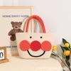 Beach Bags Cute Bread Handheld Cotton Knitted New Cartoon Straw Ugly Basket Women s 230327
