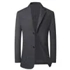 Costumes pour hommes Blazers Blazer de haute qualité hommes Style britannique entretien d'embauche élégant mode d'affaires haut de gamme Simple décontracté Gentleman costume veste 230328