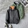 Bby designer jacket men women reversible windbreaker burb plaid hooded jackets casual zip cardigan coat