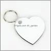 Part Favor Blank NEYCHAIN ​​SUBLIMATION PERSONALITY KEYCHAINS Ornament MDF Coated Board Doubleided Heat Transfer OTPST