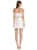 Robe de deux pièces sexy dans les femmes sans bretelles veste de plumes de paillettes mini jupe deux pièces blanc rose design moulant ensemble de fête 2023