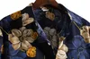 Camicie casual da uomo Camicie di lino da spiaggia da uomo Camisa Masculina Marca Vintage stampa floreale Camicia hawaiana da uomo Slim Fit manica corta Chemise Homme XXL W0328