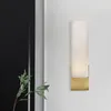 Lâmpada de parede American minimalista sala de estar mármore el designer modelo corredor de cama de cabeceira Estudo