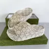 Designerplattform Sandaler tofflor män kvinnor tjock botten non-halp soft house skor strand flip-flops sko ny färg bekväm 35-45 med låda no438
