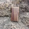 Natural Handmade Wooden Smoking Dugout with Digger Metal One Hitter Cigarette Filters Pipes Sniff Snoter