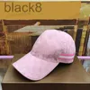 designer Cute Pink Ball Caps Plaid Letter Sun Hat Simple Style Adjustable Peaked Cap Street Casual Casquette Hats ZQ3B