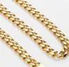 18k Denim 11 mm chain 21cm gold square buckle Gold Plated Necklace 55 cm fine polishing set