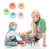 Stol täcker mini Safa Decor House Supply Sofa Model Miniature Forbles for Family Children Children