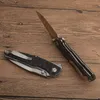 1 Pz G3551 Coltello pieghevole Flipper D2 Lama Tanto satinata Nero G10 con manico in lamiera di acciaio inossidabile Cuscinetto a sfere Coltelli tascabili esterni EDC