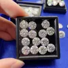 Cuentas Otros 1-5 quilates D Color VVS1 Ronda Moissanite Piedra suelta Pasar Diamante Con Gra Para DIY Fabricación de joyas Anillo Pendientes CollarOtros
