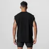 Débardeurs pour hommes Chemise de gymnastique d'été pour hommes Côté ouvert T-shirts sans manches en maille pour hommes Entraînement Fitness Maillots Sport Gilet Vêtements