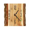 Relojes de pared Nordic creativo árbol patrón reloj sala de estar Simple moderno silencioso cuarzo madera grano Ins