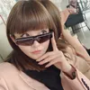 Wysoko jakości modne nowe luksusowe okulary przeciwsłoneczne B One Piece obiektyw mody INS Xiaobai Cat Eye Okulasy przeciwsłoneczne BB0003