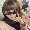 High quality fashionable New luxury designer sunglasses B One Piece Lens Fashion INS Xiaobai Cat Eye Sunglasses BB0003