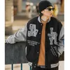 Jackets masculinos Autumn e Winter Men Mulheres Highend American Hiphop Style Baseball Uniform Uniform Trend Home Loose Casal 230328