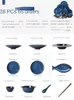 Schüsseln, blaues Keramik-Geschirr-Set, Haushaltsofen-Transformation, moderne, leichte Luxus-Geschirr-Kombination, fortschrittliche Geschenkbox