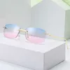 Top-Luxus-Designer-Sonnenbrillen 20% Rabatt auf Retro-Männer, Mode, Frauen, randlose Brille, Großhandel, Brillengestell, Geschenk, Gafas